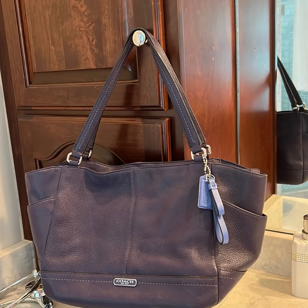 Coach Purple/blue tote - Picture 1 of 12